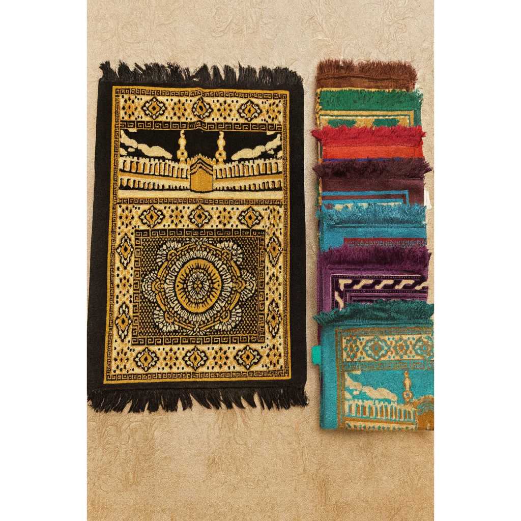 Sajadah Turkey Turki Tebal Mengkilap Ukuran Besar Mix Motif Random