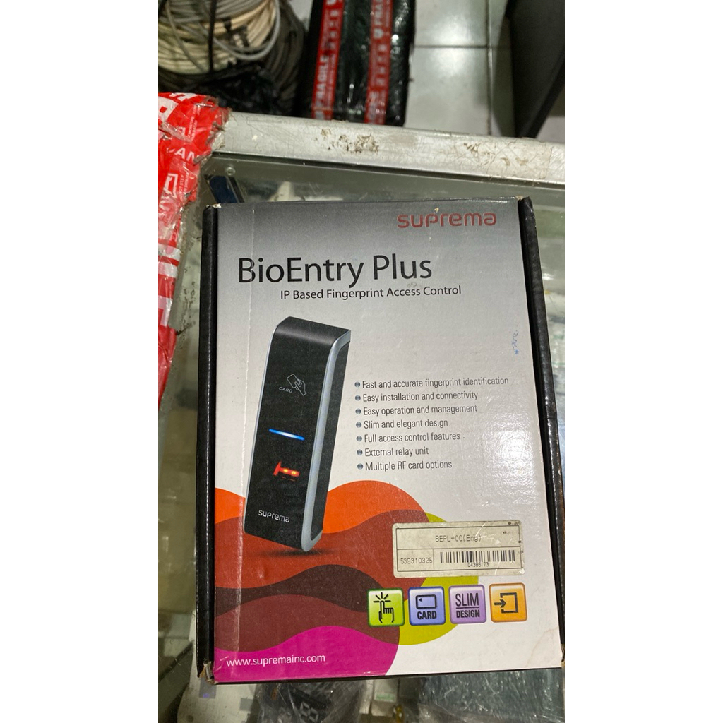 Jual Suprema BioEntry Plus IP Based Fingerprint Access Control | Shopee ...