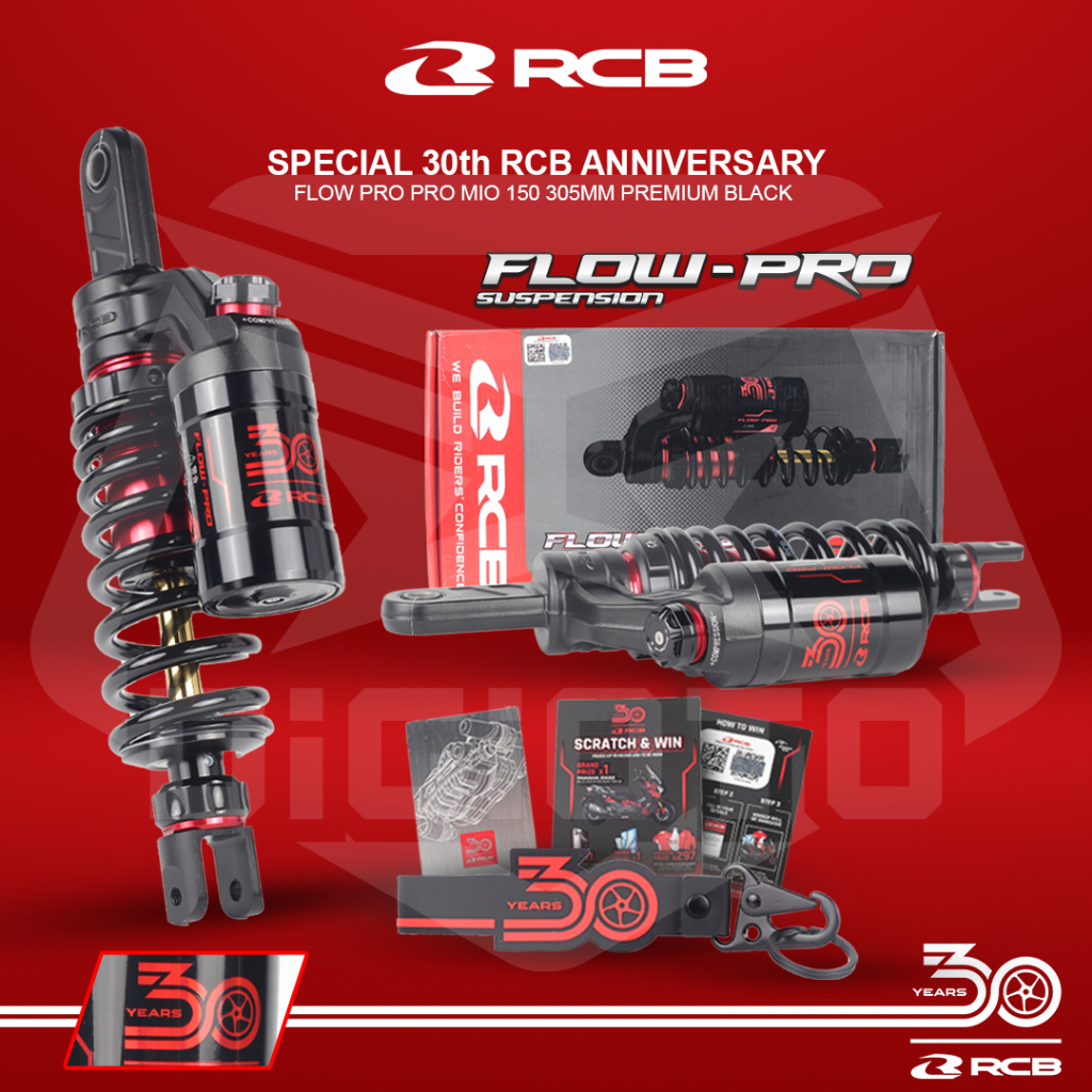 Jual Shockbreaker RCB Flow Pro 30th Anniversary Edition Mio 305mm Vario ...