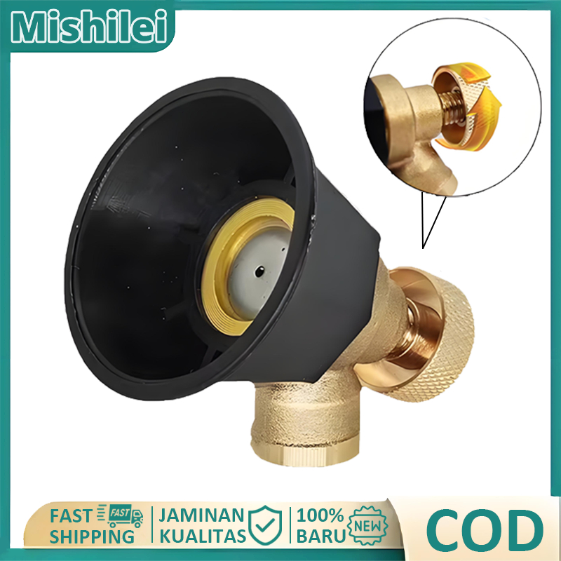 Mishilei Adjustable Nozel Sprayer Nozzle Sprayer Tekanan Tinggi Pertanian Nozzle Adjustable Kuningan