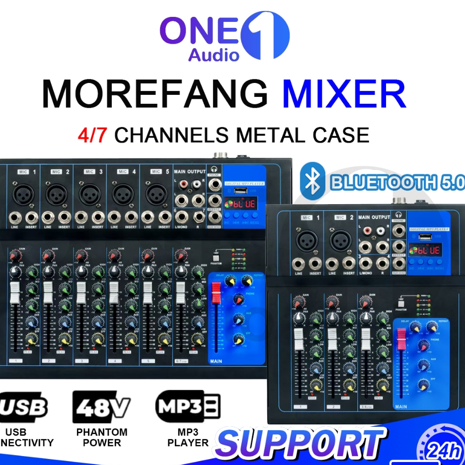 Jual MIXER F4-USB F7-USB 4/7 Saluran 12V Mixer dengan Bluetooth Mixer ...