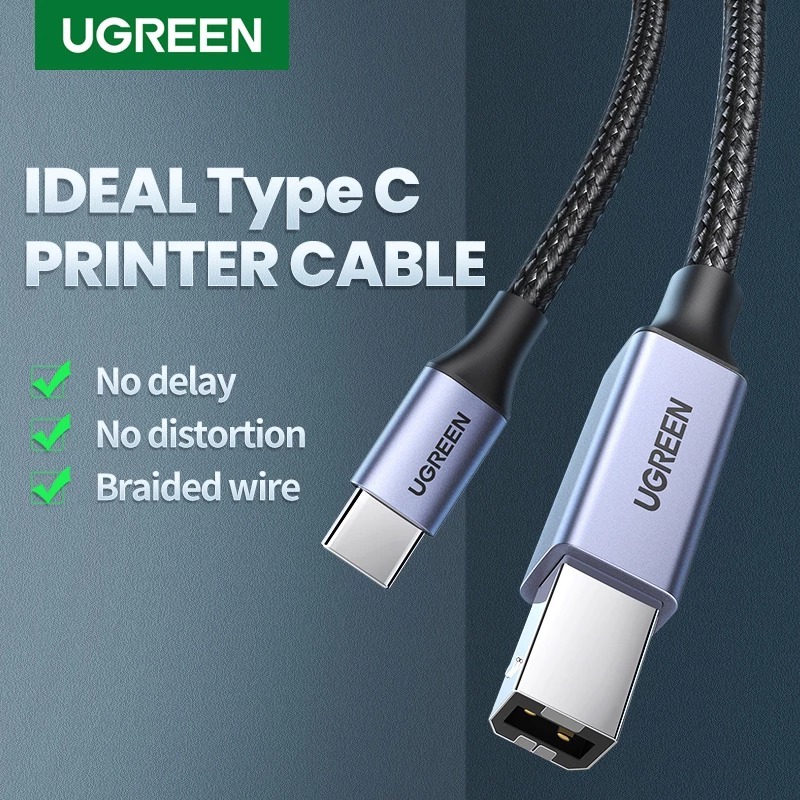 Jual Ugreen Kabel Printer Scanner USB Type C Male to USB Type B Male ...