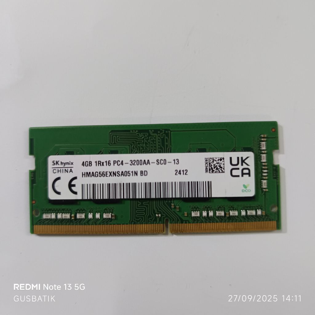 Jual sodim ddr4 4gb 4 GB ram memori laptop skhynix korea samsung
