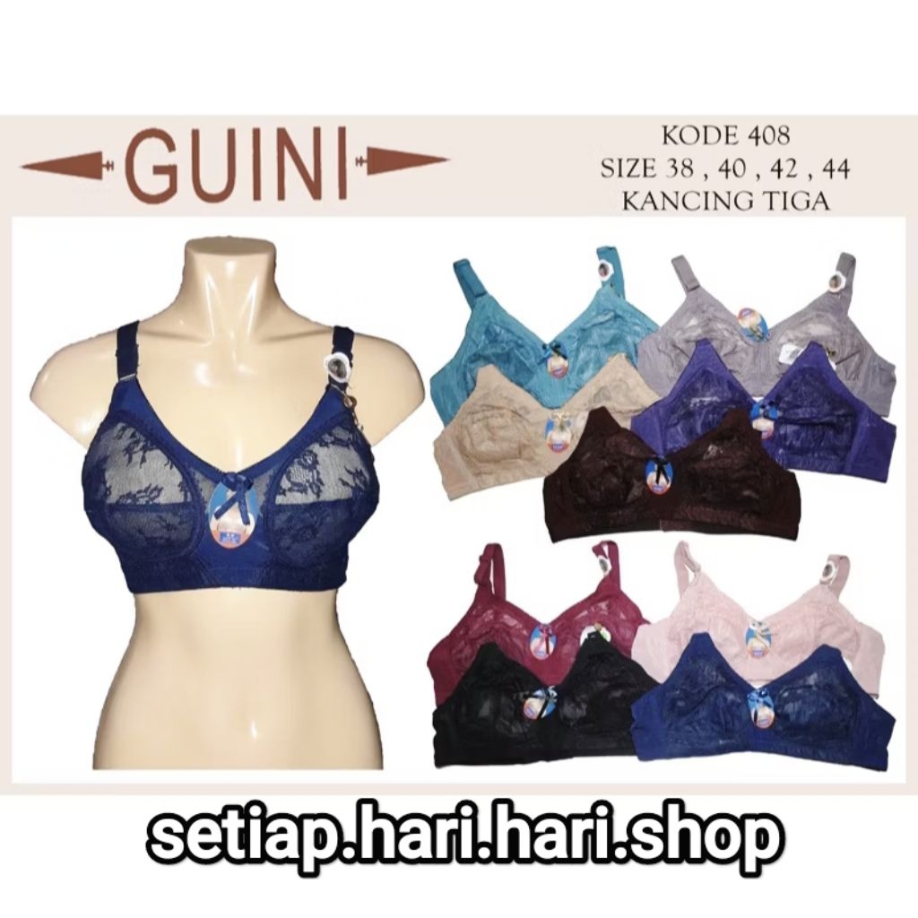 Jual SALE!! Bh sister jumbo Guini 408 kait 3 busa tipis. FLASH SALE ...
