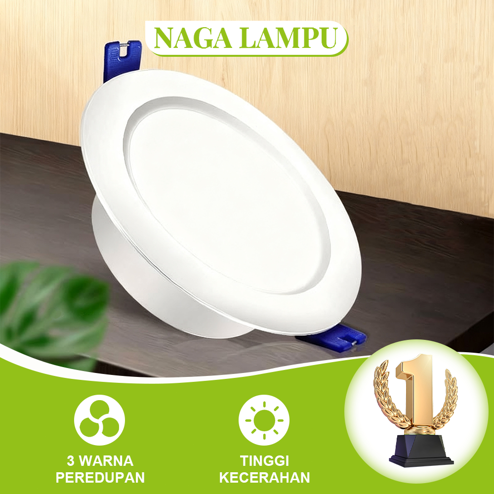 Jual Lampu Downlight LED Inbow 3 Warna Cahaya - Pemasangan Rata Plafon ...