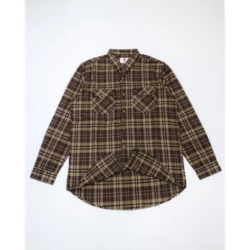 OXEDA Kemeja Flanel Pria Kerah Lipat Kantong Double Praktis Elegan Bahan Flanel Tiar Oxe Goods
