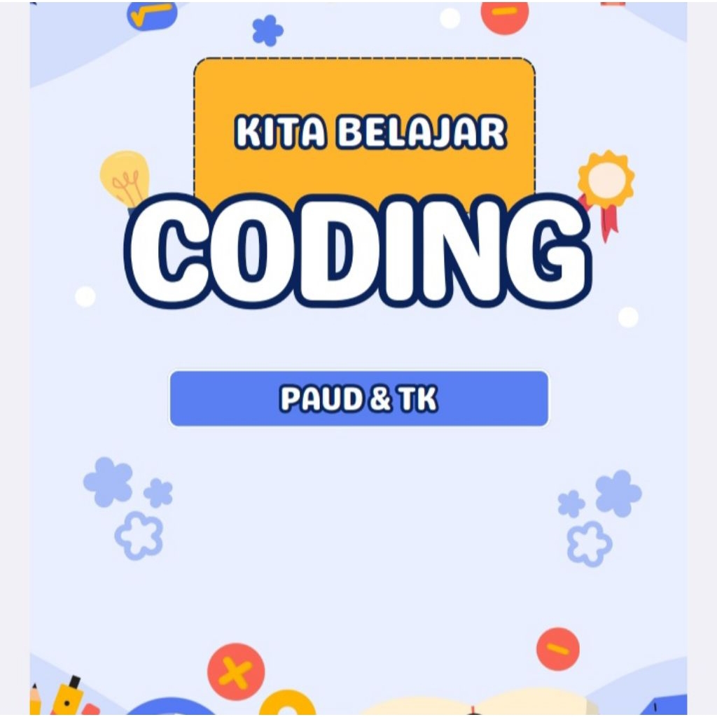 Jual Lembar Kerja Coding Anak Paud dan TK | Edukasi Anak | Shopee Indonesia
