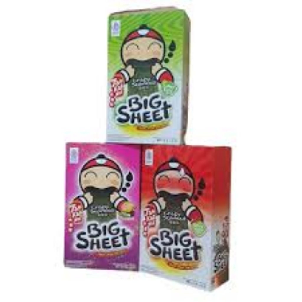 Jual [BOX] Tao Kae Noi Big Sheet isi 12pcs seaweed halal snack rumput ...