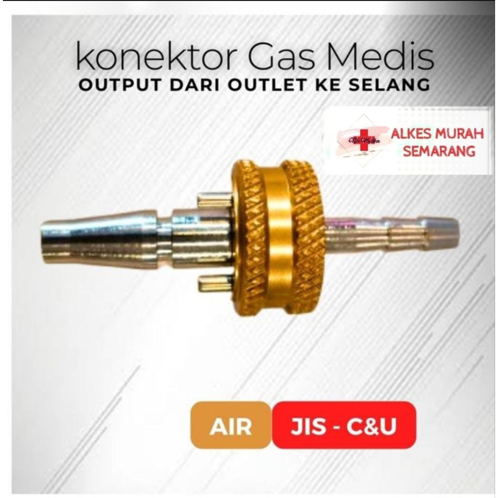 Jual Konektor O2/ Oxygen Connector/Connector O2/Connector N2O/Air ...