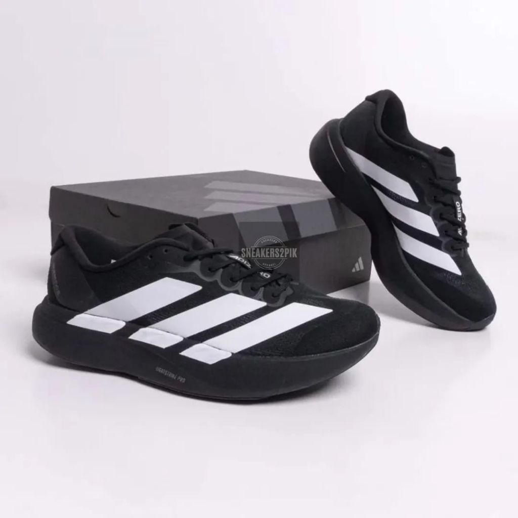 Jual Sepatu Lari Adidas Adizero Evo SL Black White authentic - Sneakers ...