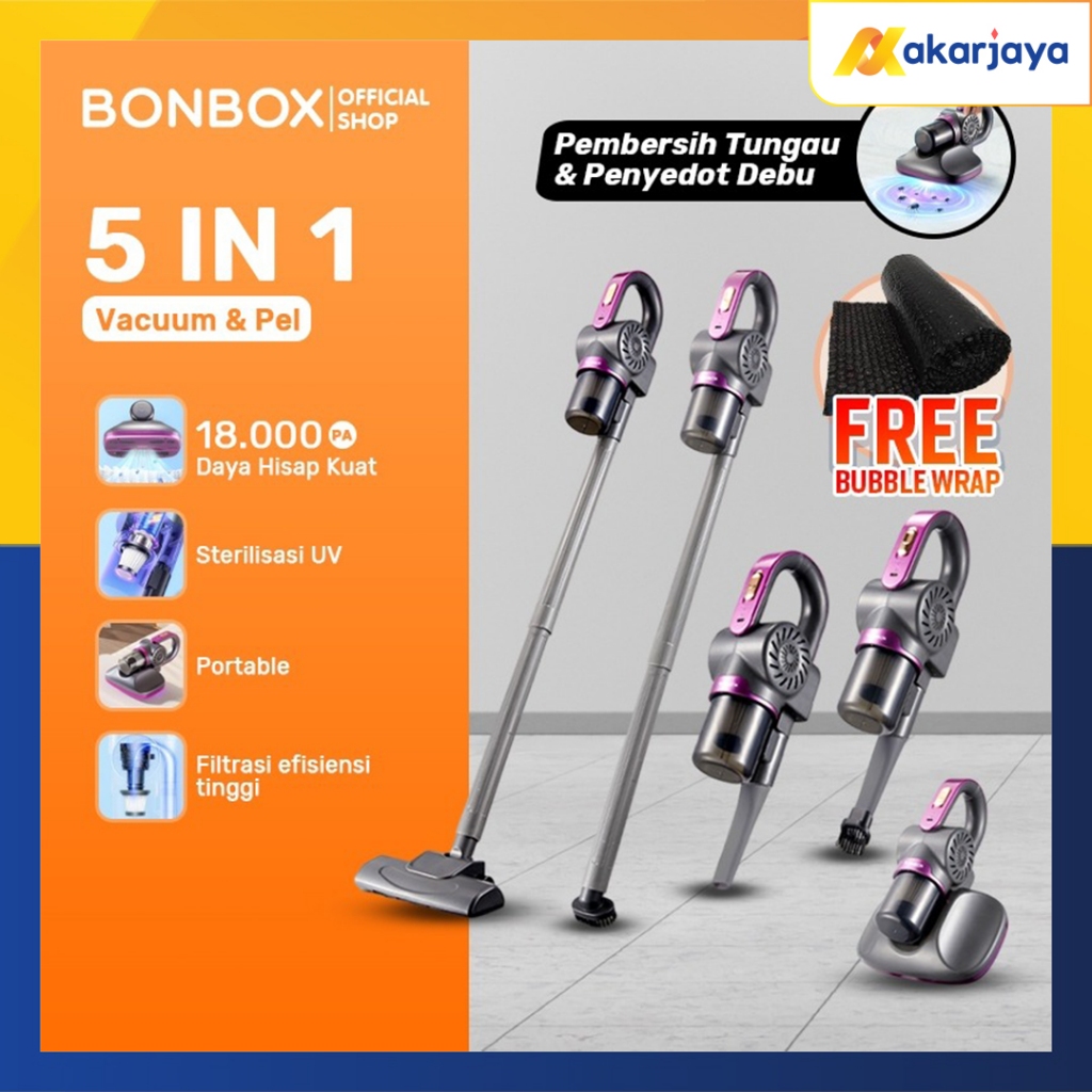Jual BONBOX BCT50302 Vacum Cleaner 18000 PA Portable 5IN1 Penyedot Debu ...