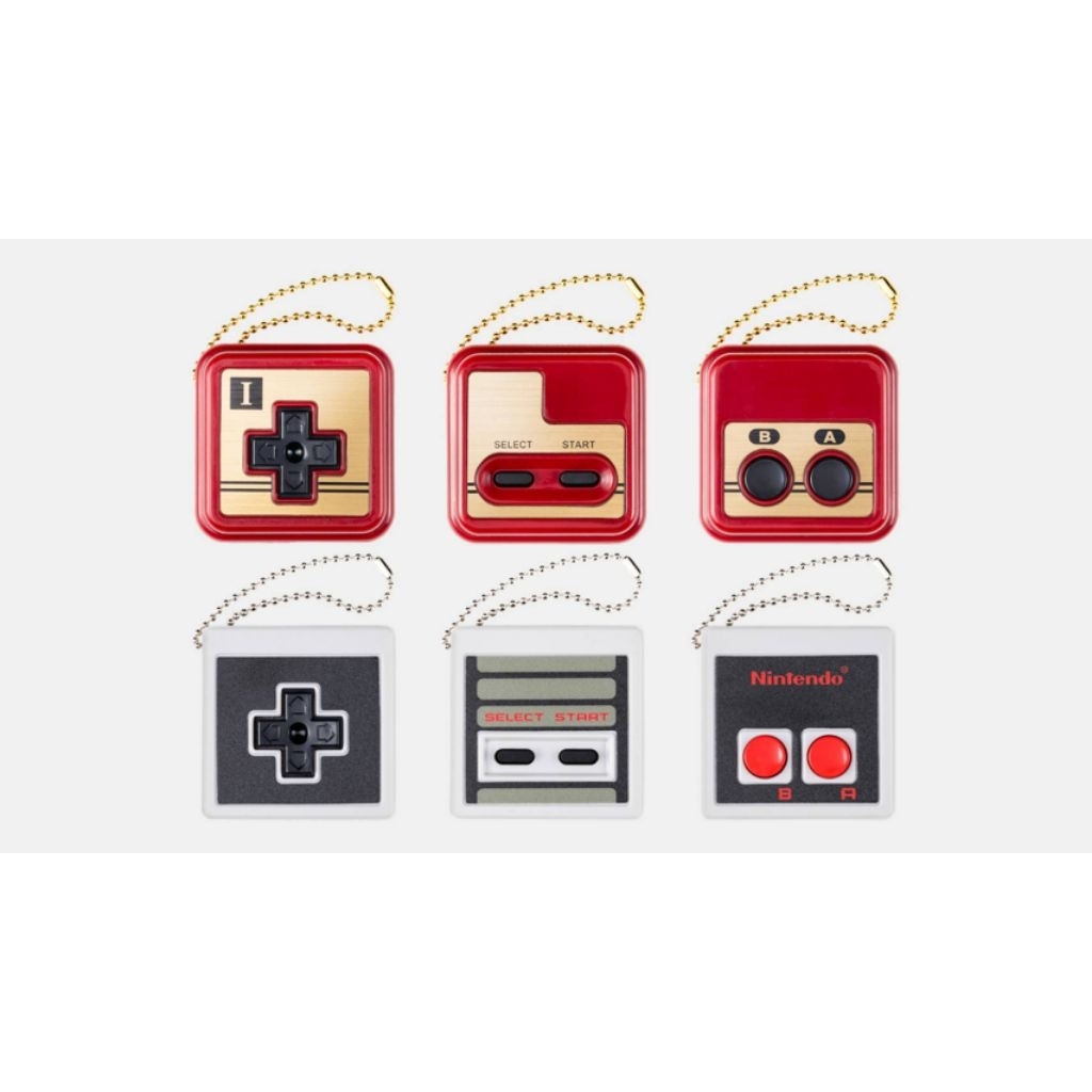 Jual Nintendo controller button collection gacha FAMICOM A B button ...