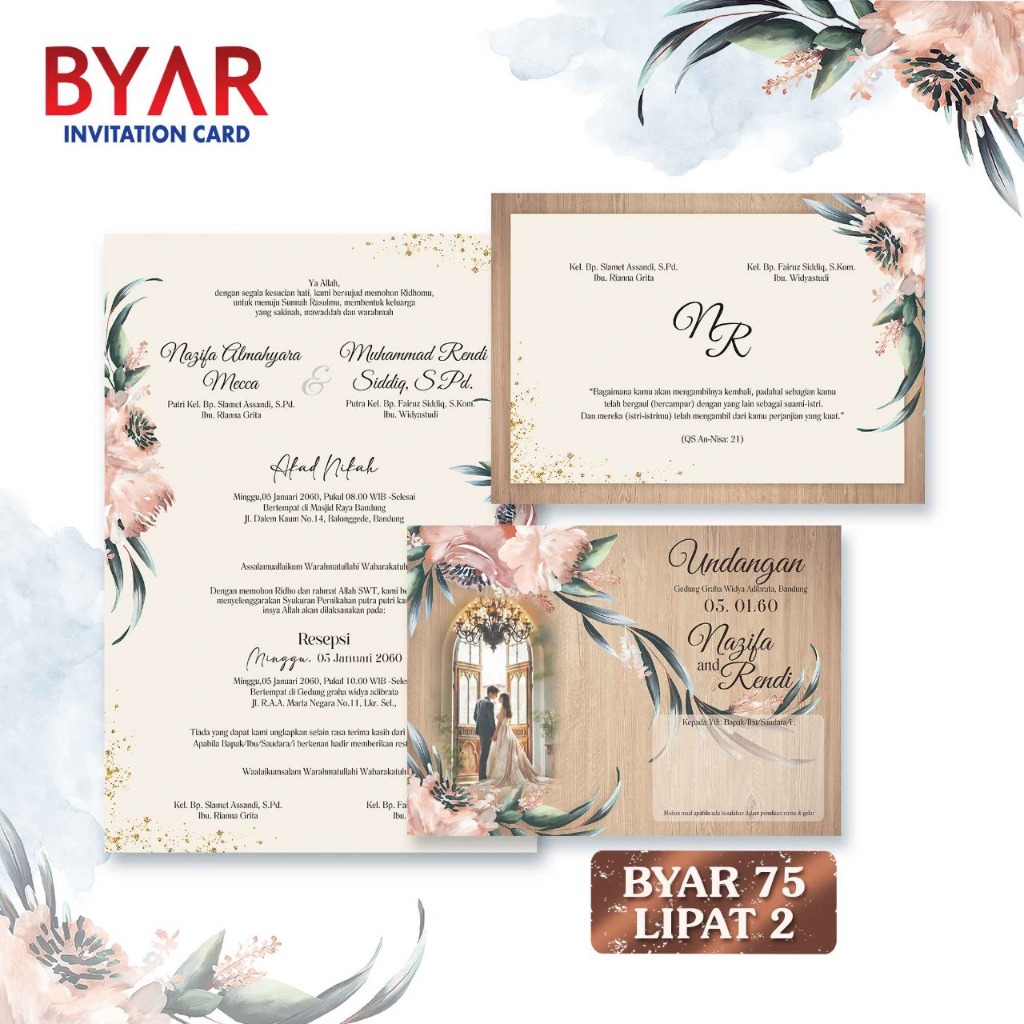 Jual Byar 75 Blangko Undangan | Undangan Murah | Free File Setting ...