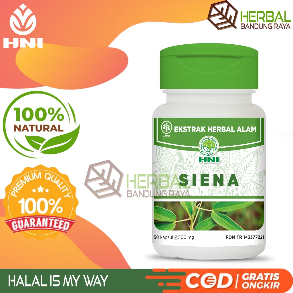 SIENA JATI CINA HERBAL SEMBELIT DAN MASALAH PENCERNAAN HNI HPAI 50 KAPSUL