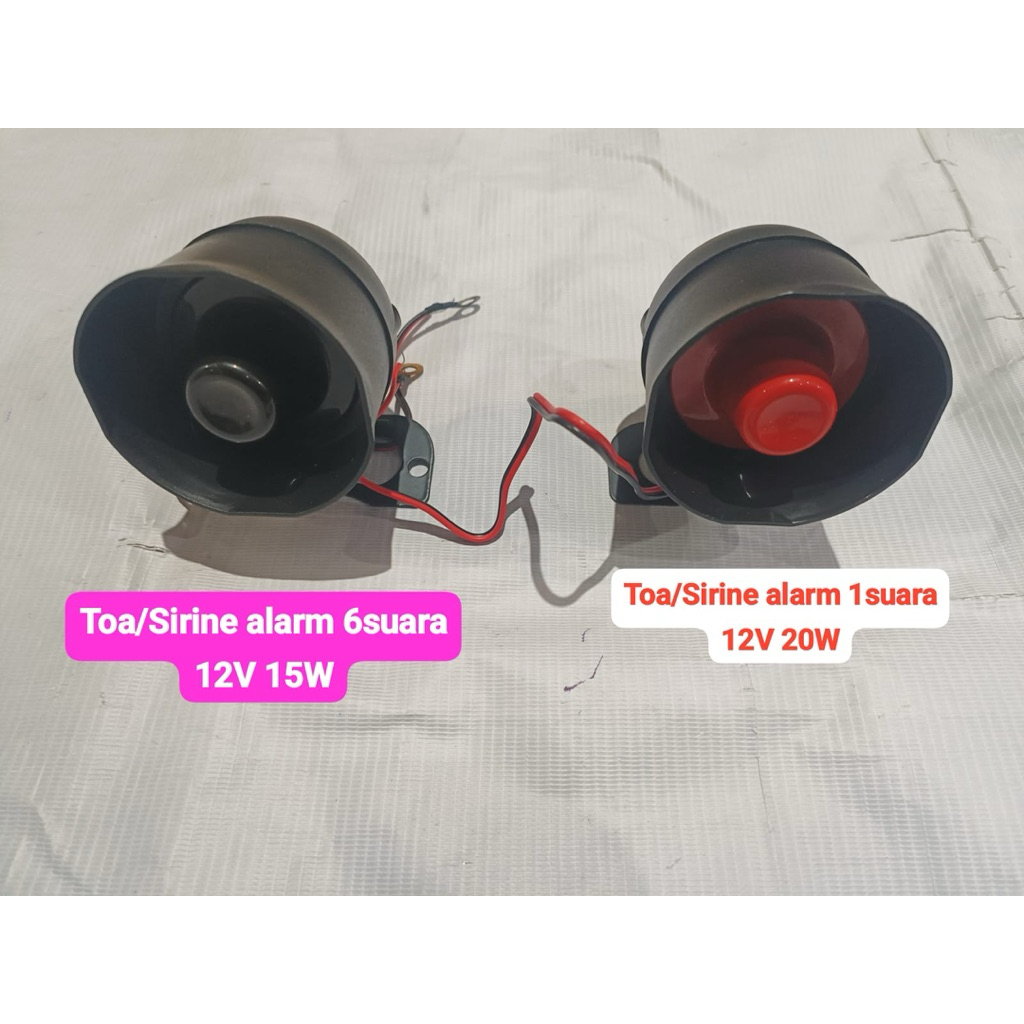 Jual Toa/Klakson/Sirine/Speaker 1 Suara & 6 Suara 12Volt 15/20Watt Toa ...
