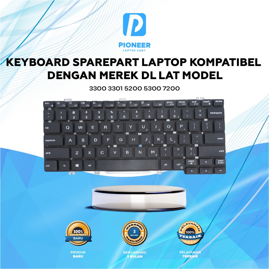 Jual Keyboard Laptop DEL Latitude 3300 3301 5200 5300 7200 7300 ...