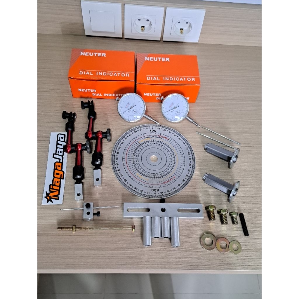 Jual dial indikator dayel set indikator busur derajat semua motor stand ...
