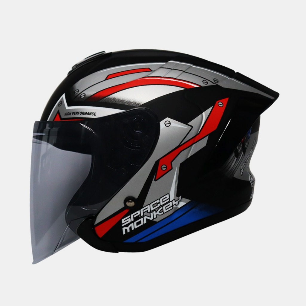Jual HELM JS Armor Motif Monkey Original Full Face Helm Pria Green/HELM ...