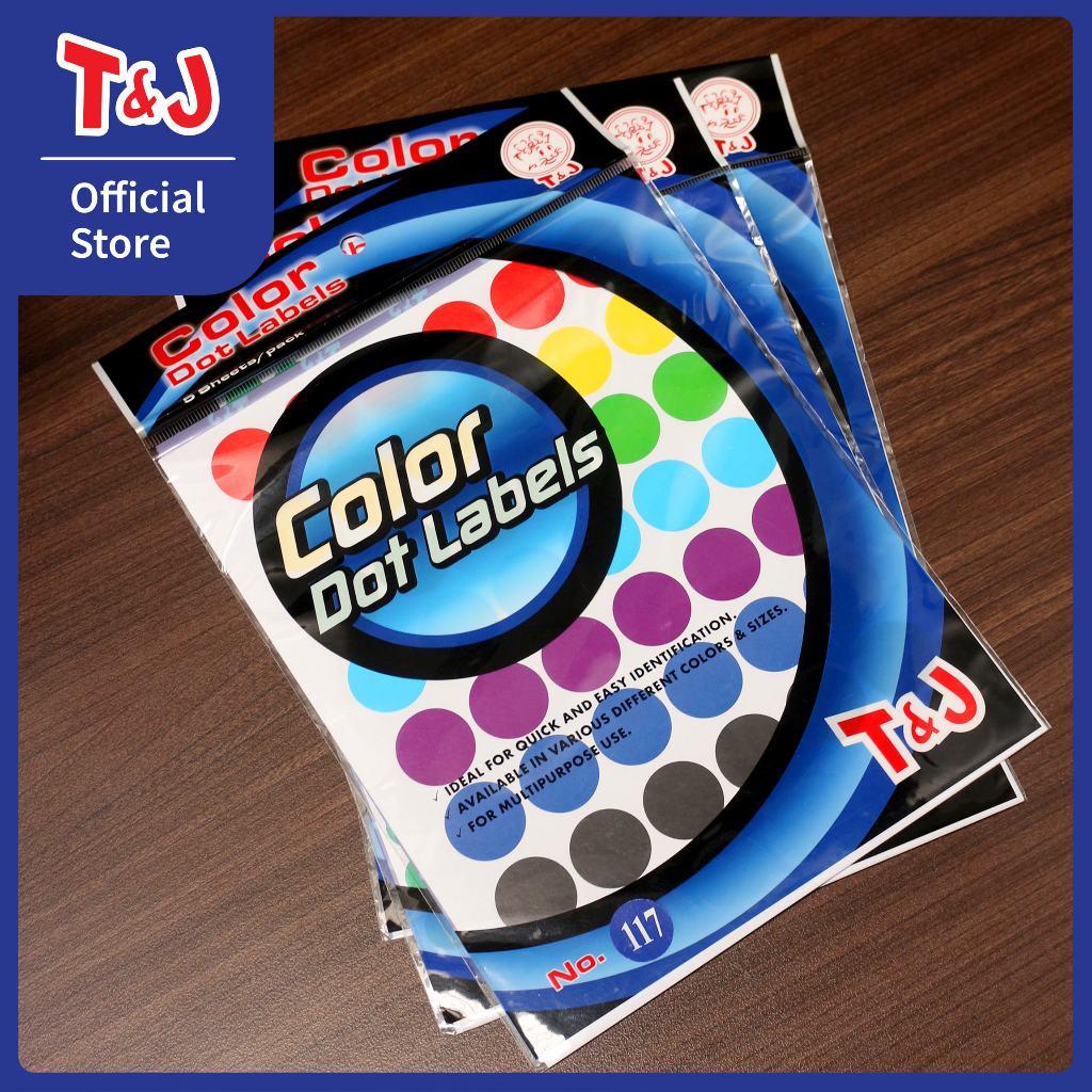 Jual T&J Labels COLOR DOT 117 | Shopee Indonesia