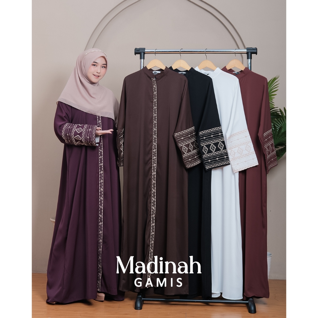 ABAYA MADINAH // MEDINA DRESS ANTI UV PREMIUM // GAMIS WANITA MUSLIMAH BAHAN TEBAL NYAMAN DAN SEJUK