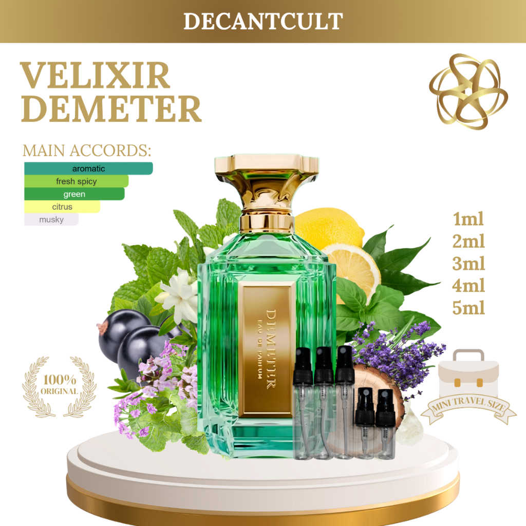 Jual DECANT Parfum Velixir Demeter EDP Lokal | Shopee Indonesia