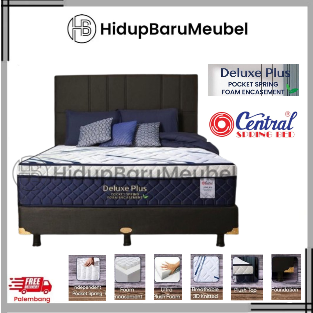 Jual Springbed Deluxe Plus New Edition By Central / Spring Bed Pocket ...