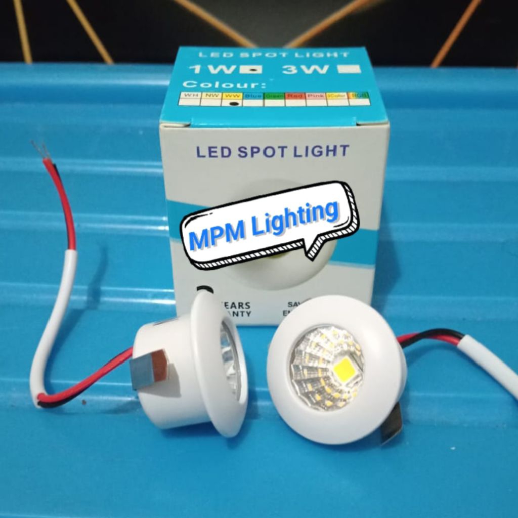 Jual LED Sorot Spotlight COB 1 WATT Inbow/ Lampu Lemari/Lampu Hias ...