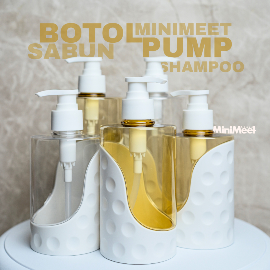 Jual BOTOL SABUN PUMP DESIGN MINIMALIS 350ML 400ML 500ML WADAH SABUN ...