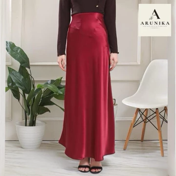 ARUNIKA Rok Satin Silk Impor Rok Satin Panjang Maxi 105cm Skirt Mermaid Premium Bawahan Wanita