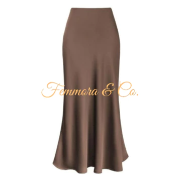 Rok Satin Silk Premium Maxi A Line Satin Skirt Rok Satin Duyung Panjang Rok Size S XXXL