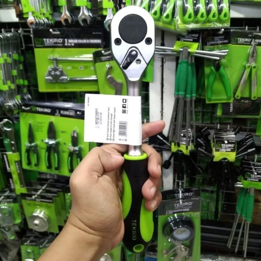 Jual TEKIRO RATCHET HANDLE GAGANG KARET 1/2