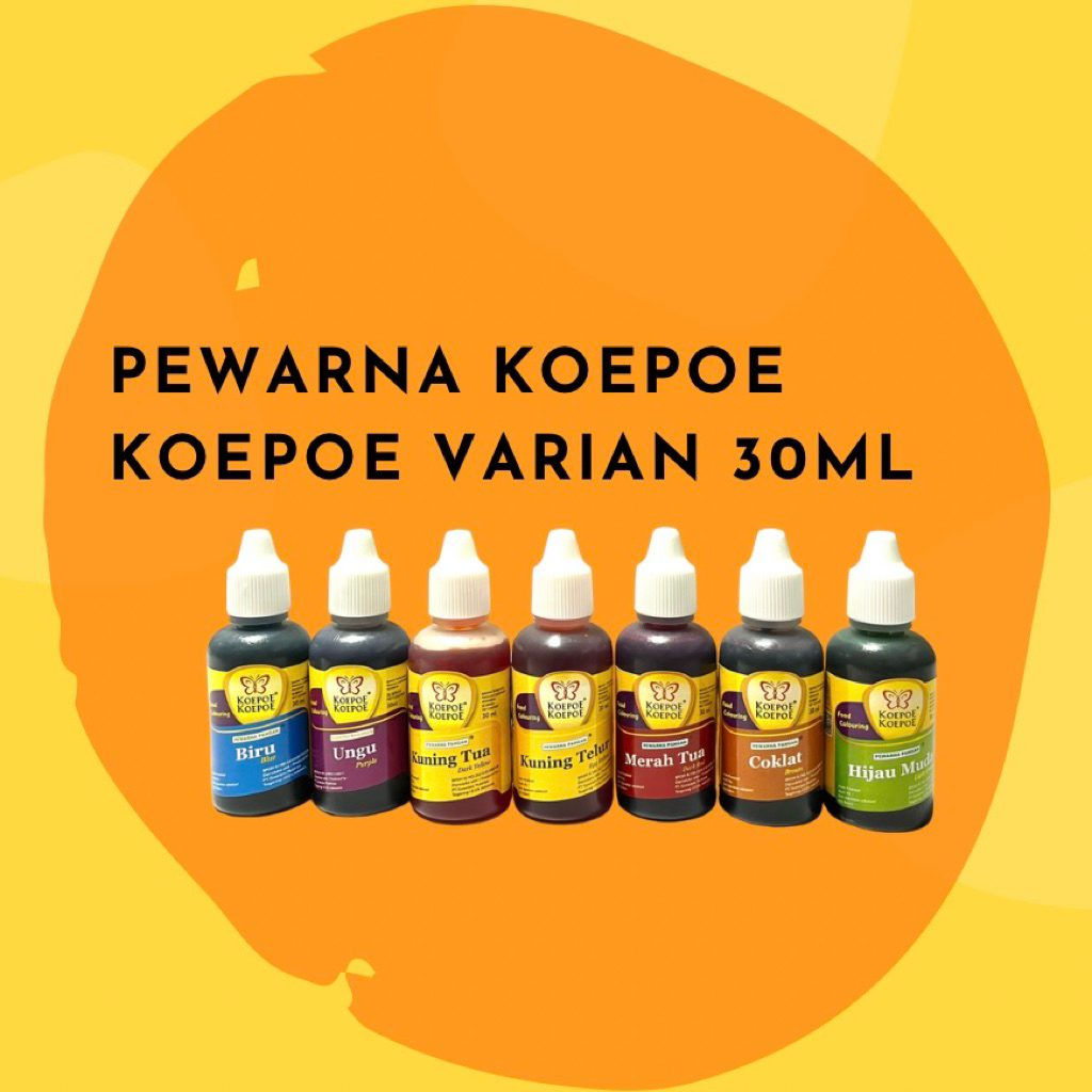 Jual Pewarna Koepoe Koepoe food colouring Varian (30ml) | Shopee Indonesia