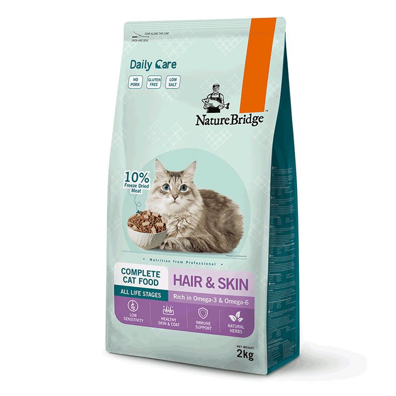 Jual NatureBridge Dailycare Hair & Skin 2kg - Makanan Kucing | Shopee ...