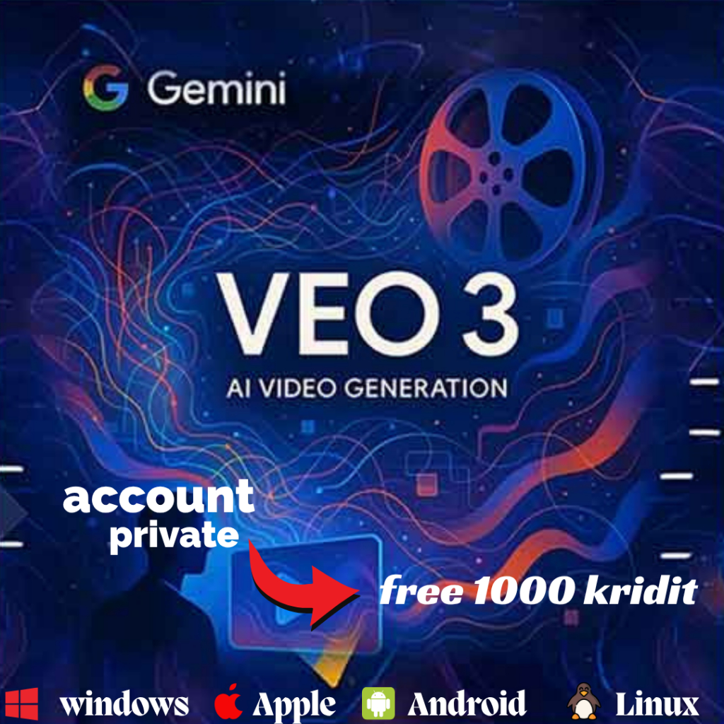 Jual Gemini veo 3 AI vidio generete { private account } Google AI Pro ...