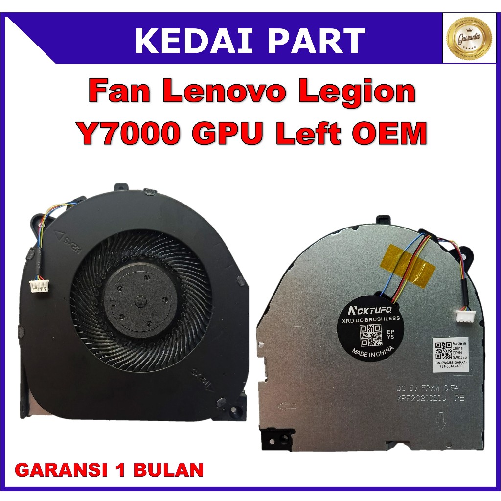 RTDPART CPU del Computer Portatile GPU Ventola di Raffreddamento L + R per Lenovo Legion Y530 Y530-15 Y530-15ICH-1060 81LB 5F10T02813 DC28000DPF1 DC28000DPF0 FCC2 DC 5 V 0.5A Nuovo
