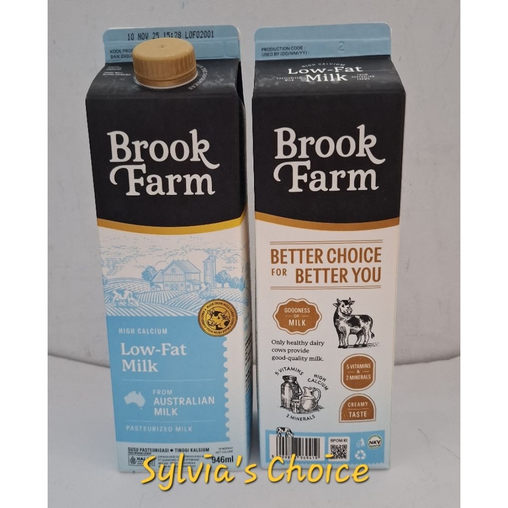 Jual Fresh Milk BrookFarm Low Fat | Shopee Indonesia