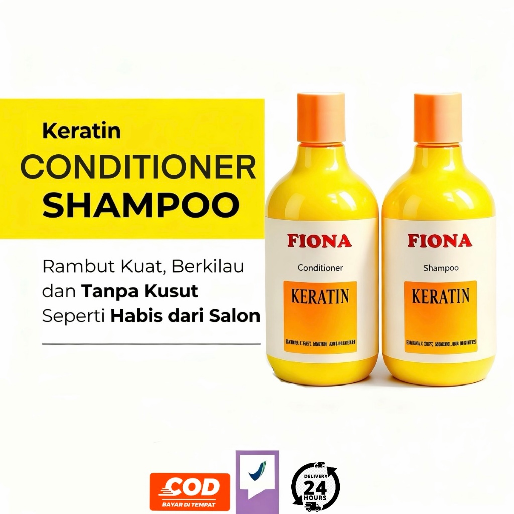 Jual FIONA SHAMPOO&CONDITIONER DENGAN KANDUNGAN KERATIN PROTEIN-300ML ...