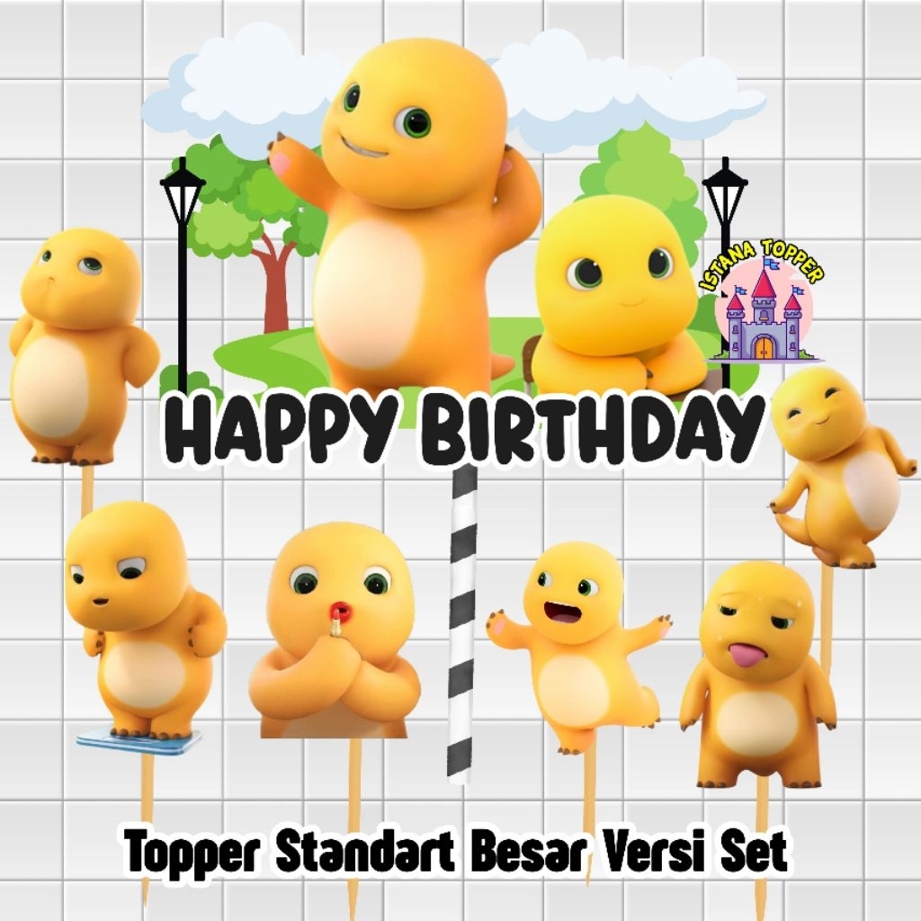 Jual Topper STANDART SIZE BESAR TEMA NAILOONG / Topper Cake Ultah ...
