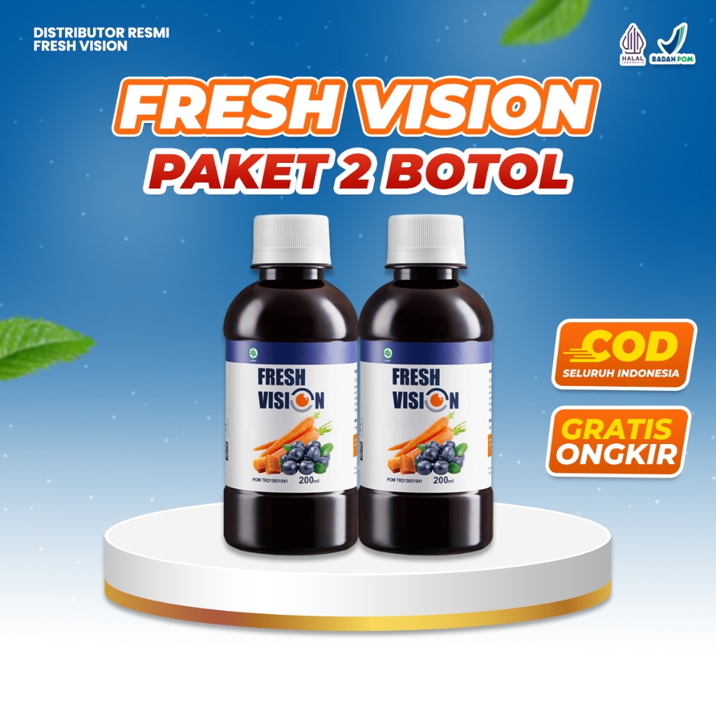 Jual Paket 2 Botol FreshVision Suplemen Untuk Kesehatan Mata ...
