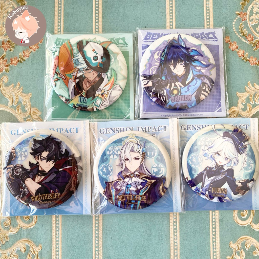 Jual [SALE] Official 75mm Genshin Impact Badge tincan pin button brooch ...