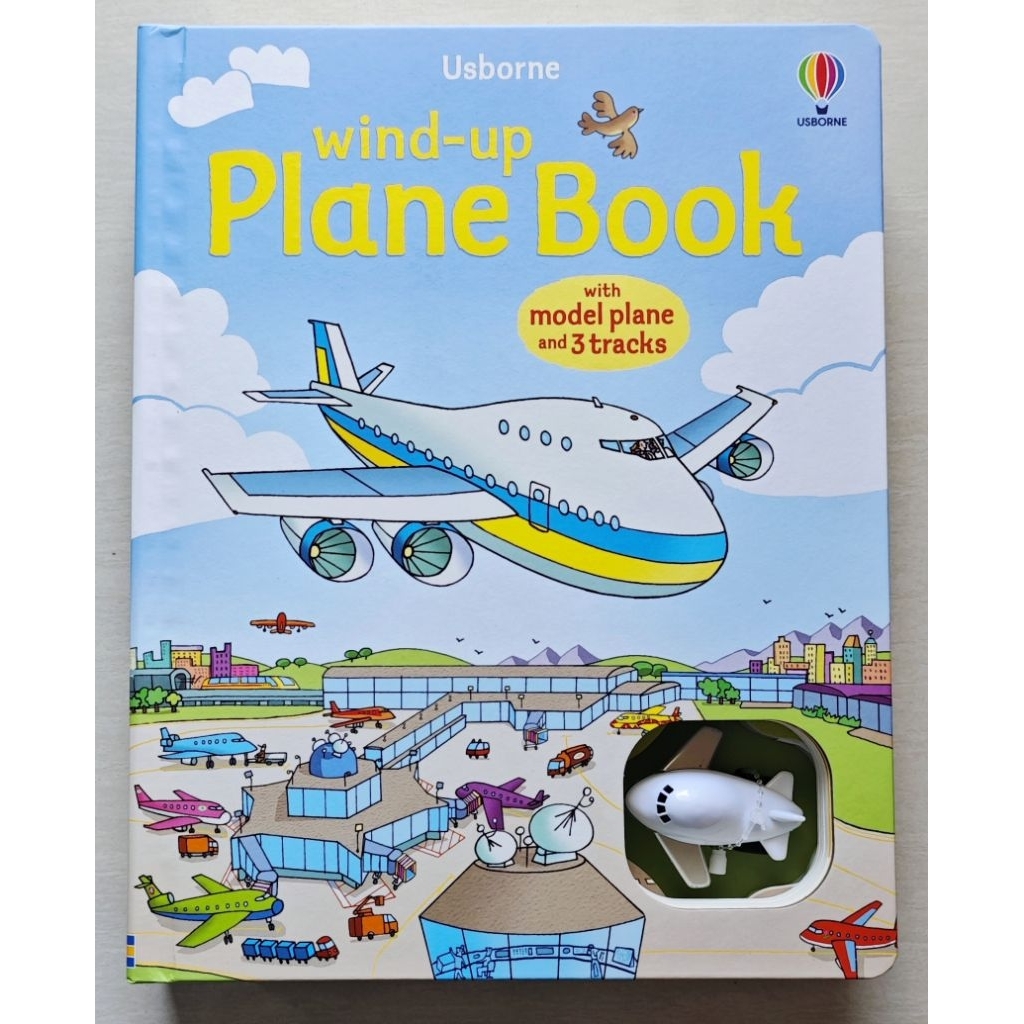 Jual Usborne Wind-up Plane Book (with model plane and 3 tracks) Award ...