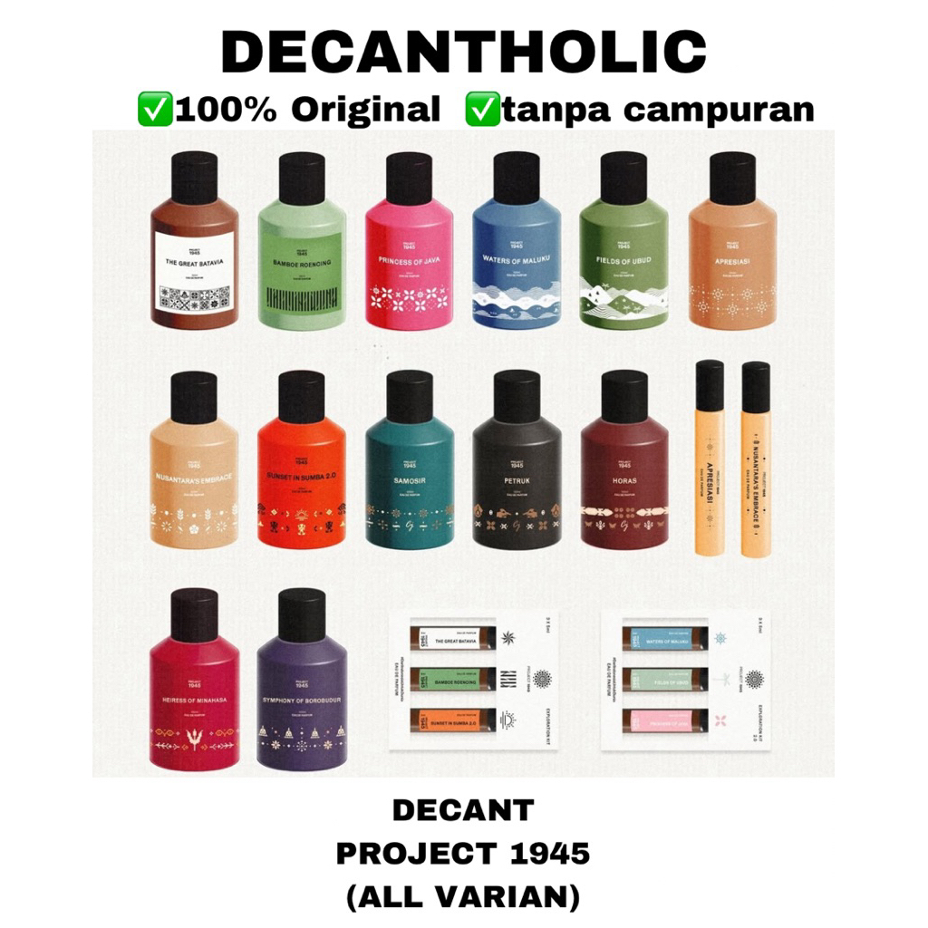 Jual decant PROJECT 1945 - ALL VARIAN (5 ml) | Shopee Indonesia