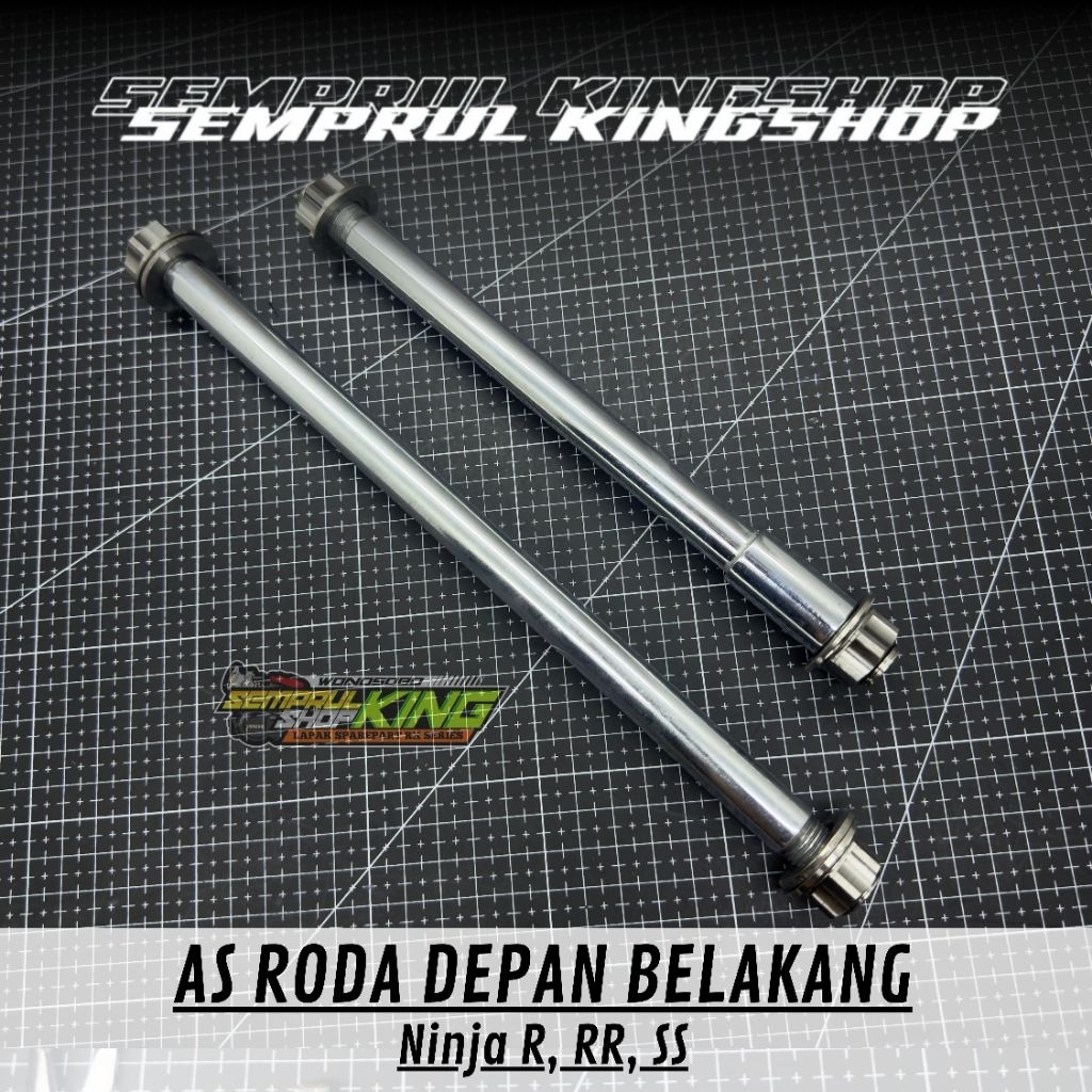 Jual As Roda NINJA RR R SS Depan Belakang Baut Mur Stainless CNC Set ...
