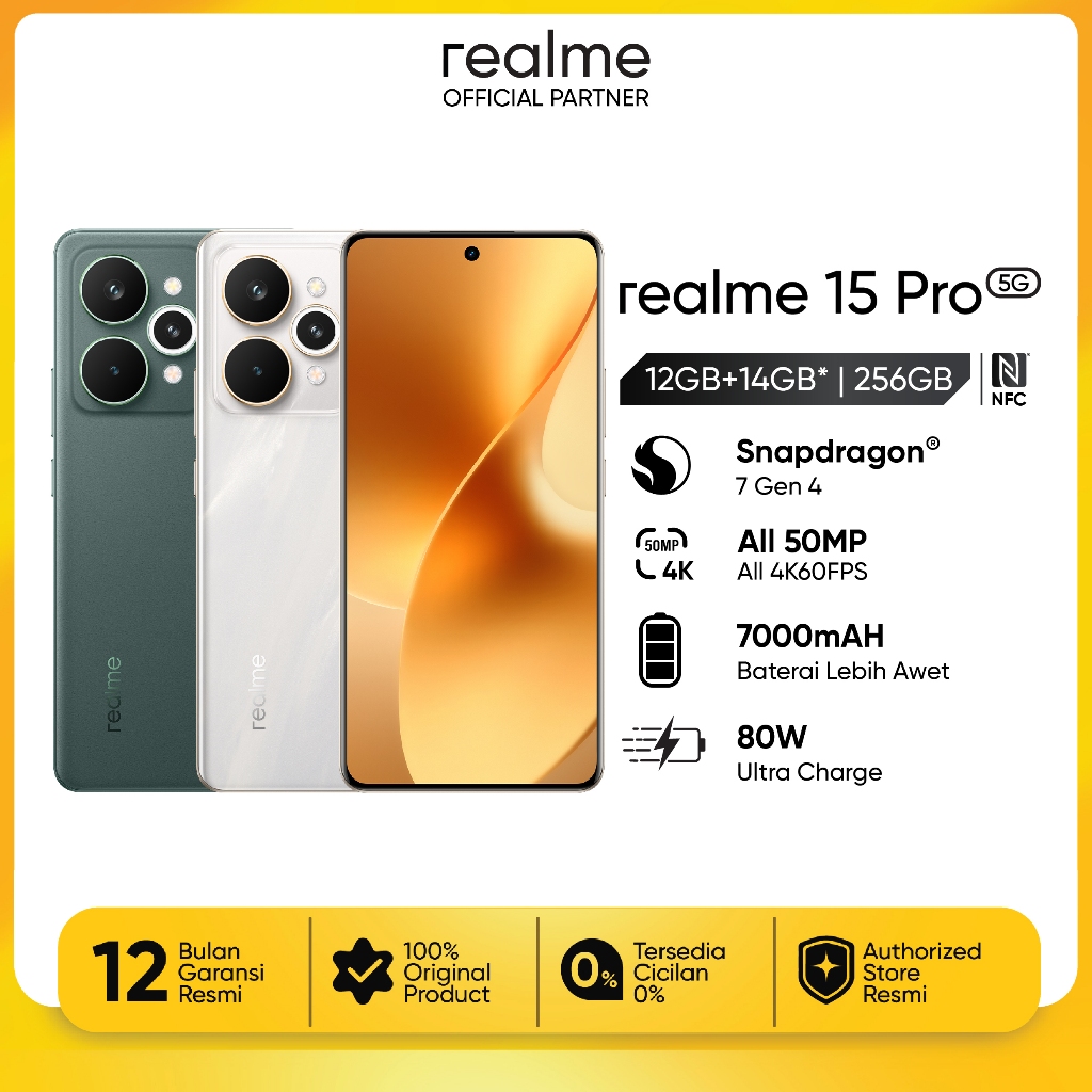 Jual realme 15 Pro 5G 12GB+14GB* | 256GB | 50MP Sony AI Camera ...