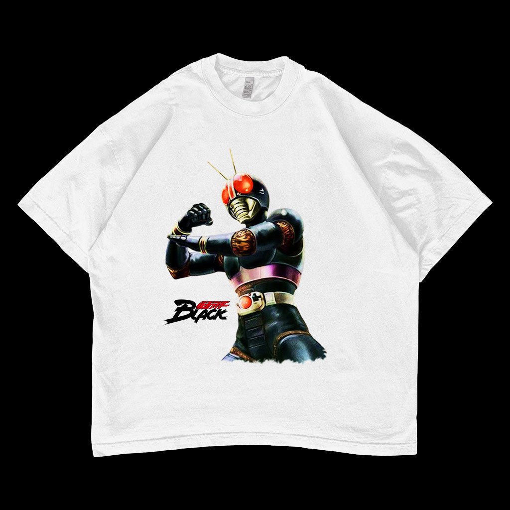 Jual Kaos Kamen Rider Black Oversized T-shirt | Shopee Indonesia