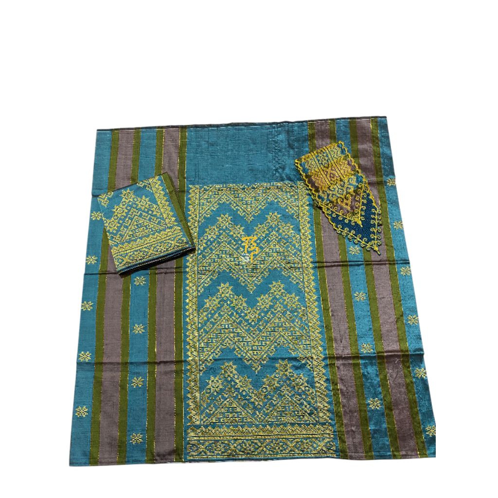 Jual kain tenun Bengkalis Riau (SET MAMAPAPA 2KAIN 1SELENDANG RUNCING ...