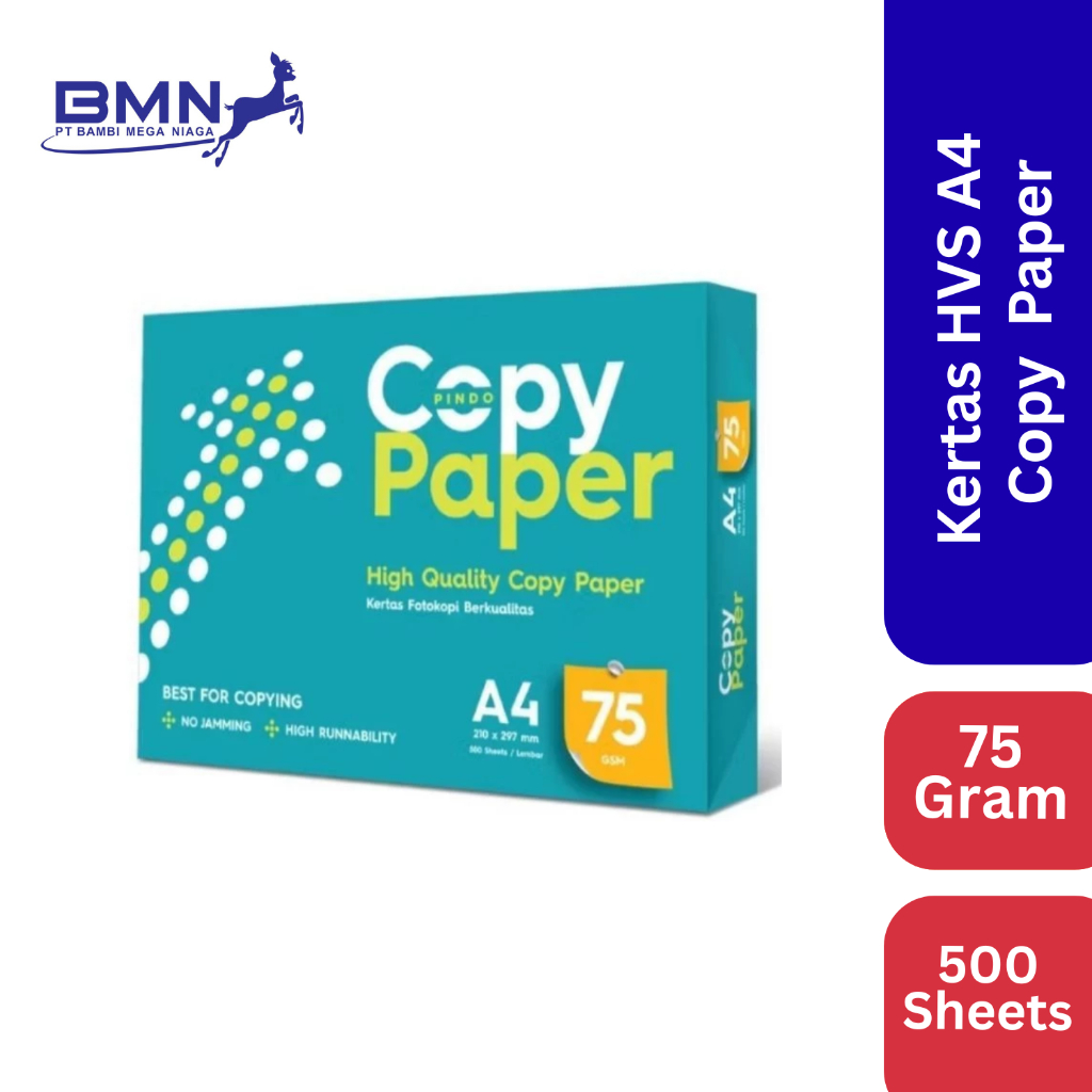 Jual Copy Paper HVS Kertas A4 Tebal 75 Gsm Ukuran 1 Rim Original ...