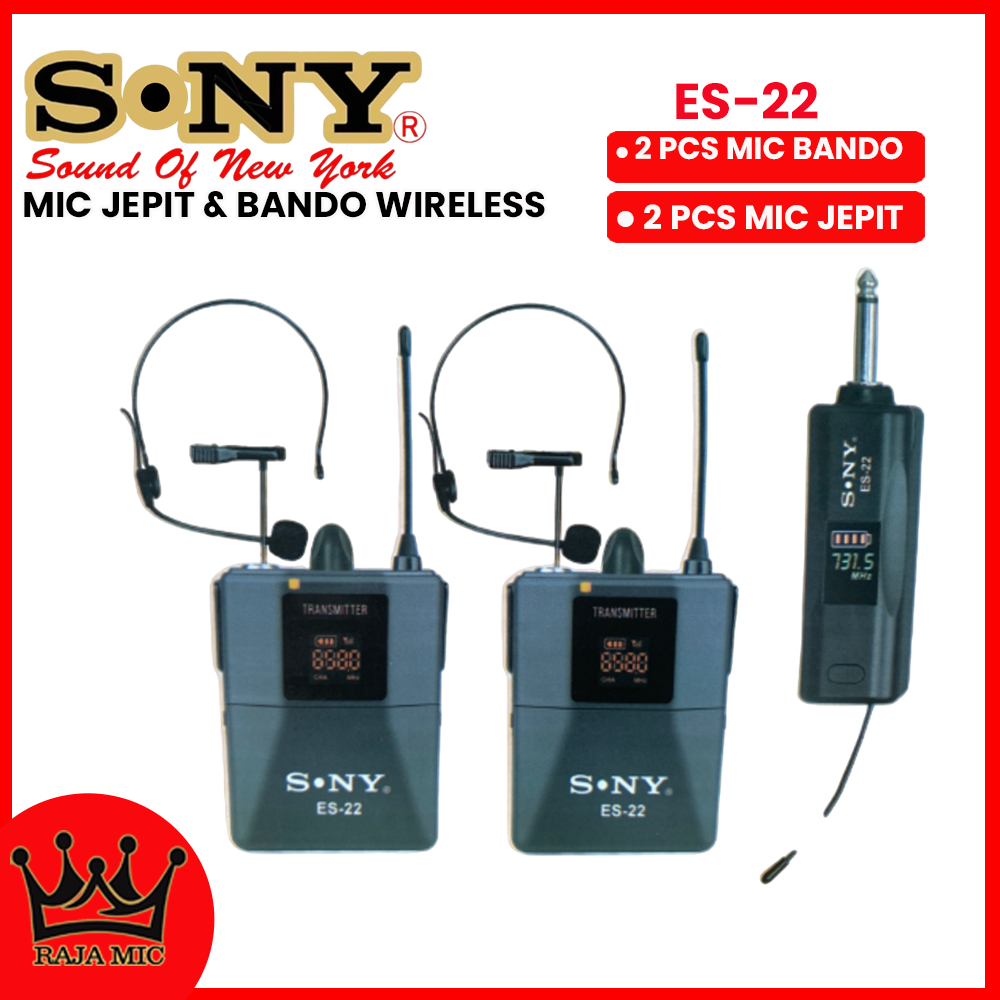 Jual S.NY Sound Of New York Mic Jepit Wireless ES-22 Clip On dan ...