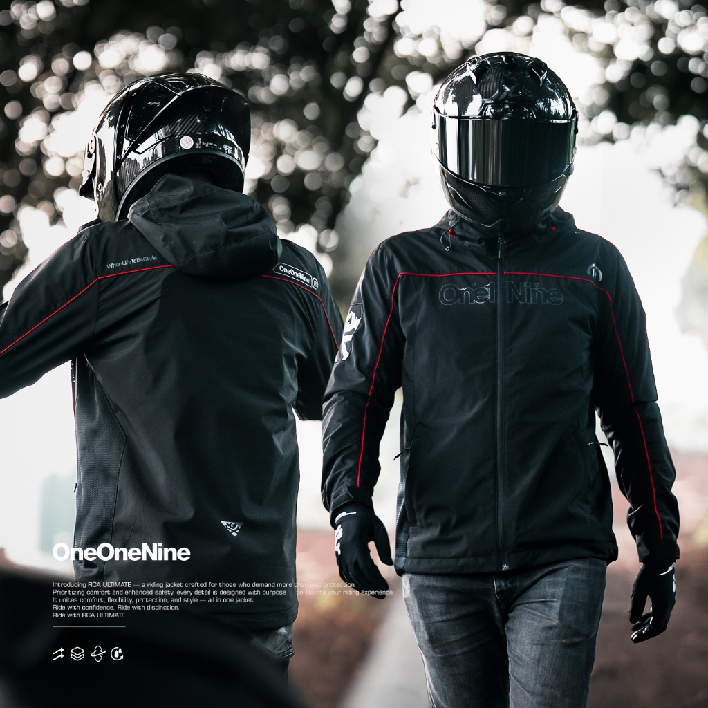 Jual Oneonenine Ksr Jaket Riding RCA Ultimate Black Red Series - Jaket ...