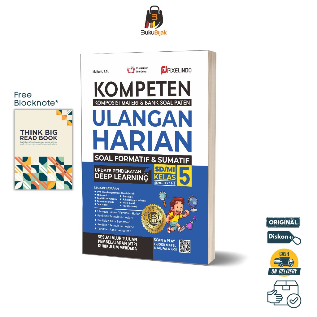Jual Buku Kompeten Ulangan Harian Kurikulum Merdeka Kelas 5 SD/MI ...